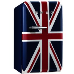 Smeg FAB5RUJ-1 40cm 'Retro Style' Minibar Fridge in Union Jack Design with Right Hand Hinge